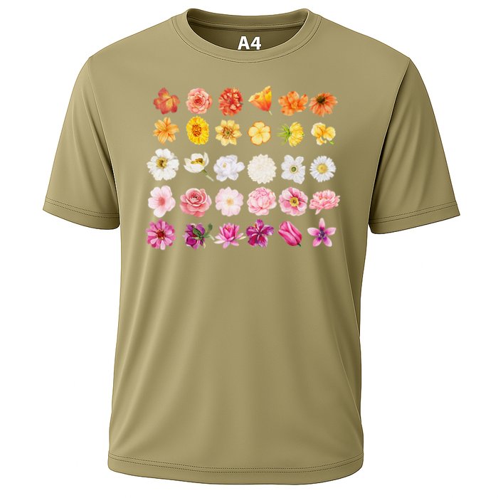 Lesbian Wildflower Lgbt Pride Floral Subtle Sapphic Queer Cooling Performance Crew T-Shirt