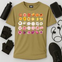Lesbian Wildflower Lgbt Pride Floral Subtle Sapphic Queer Cooling Performance Crew T-Shirt