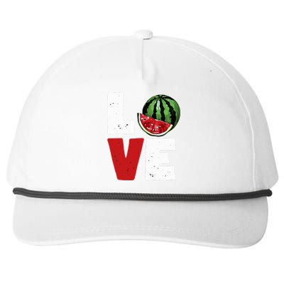 Love Watermelon Lovers Snapback Five-Panel Rope Hat