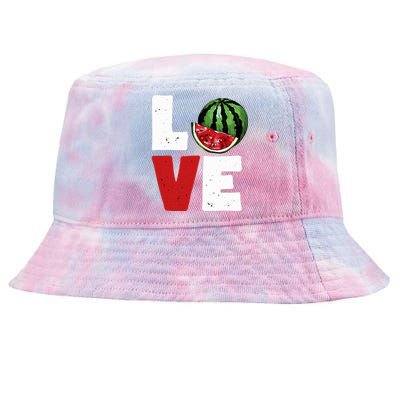 Love Watermelon Lovers Tie-Dyed Bucket Hat