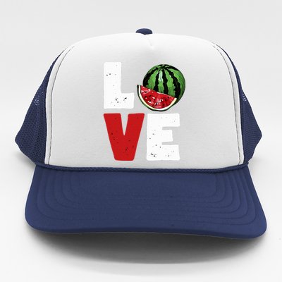 Love Watermelon Lovers Trucker Hat