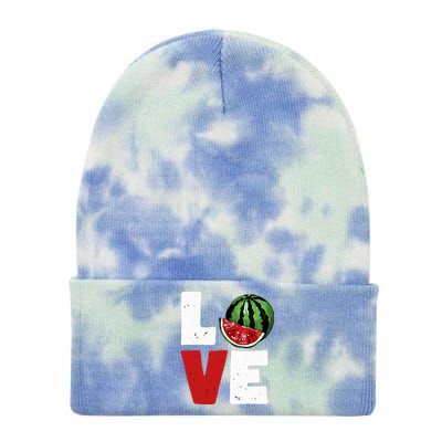 Love Watermelon Lovers Tie Dye 12in Knit Beanie