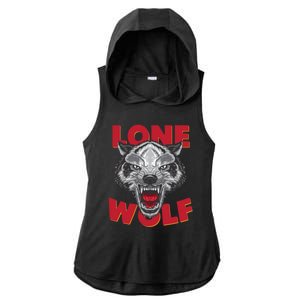 Lone Wolf Ladies PosiCharge Tri-Blend Wicking Draft Hoodie Tank