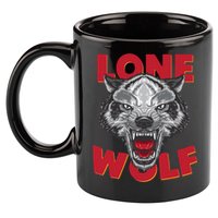 Lone Wolf 11oz C Handle Ceramic Mug