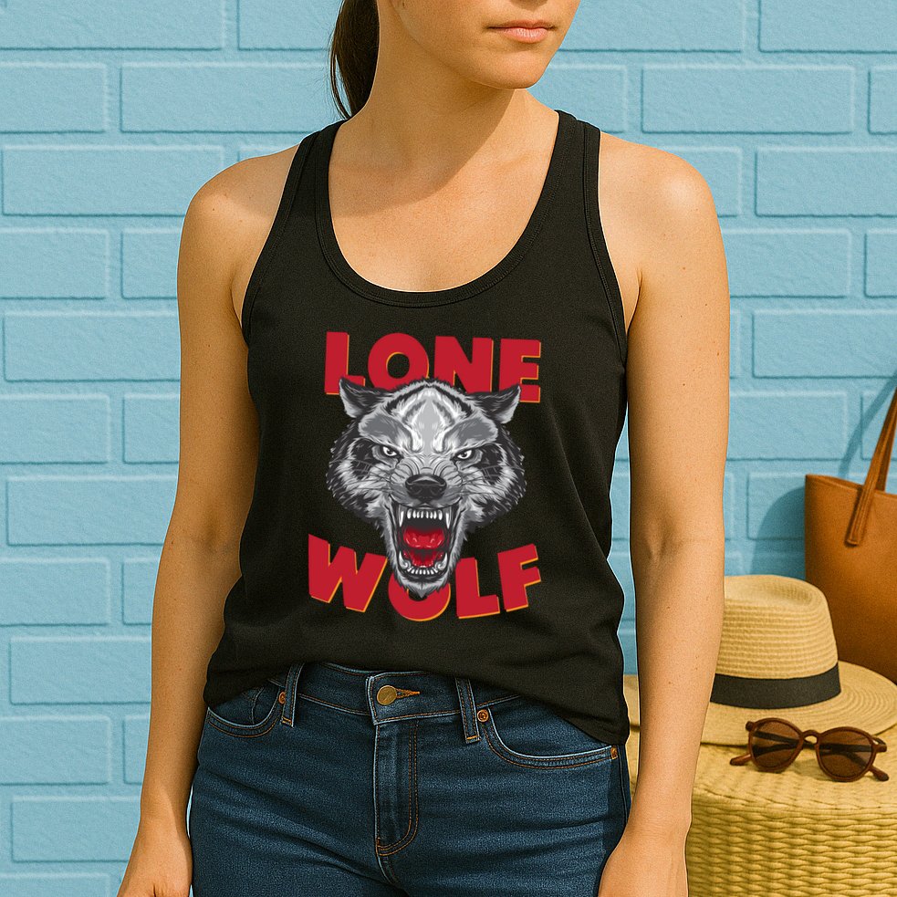 Lone Wolf Womens Tank Top