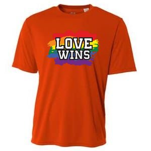 Love Wins Lgbt Pride Gay Lesbian Lgbtq Gender Hu Rights Meaningful Gift Cooling Performance Crew T-Shirt