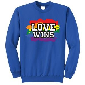 Love Wins Lgbt Pride Gay Lesbian Lgbtq Gender Hu Rights Meaningful Gift Sweatshirt