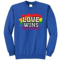 Love Wins Lgbt Pride Gay Lesbian Lgbtq Gender Hu Rights Meaningful Gift Sweatshirt