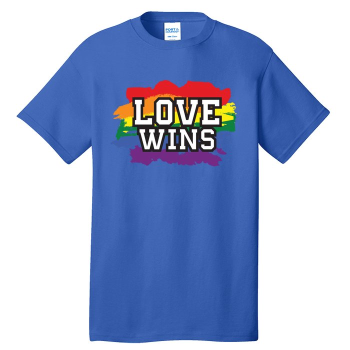 Love Wins Lgbt Pride Gay Lesbian Lgbtq Gender Hu Rights Meaningful Gift Tall T-Shirt