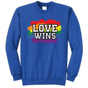 Love Wins Lgbt Pride Gay Lesbian Lgbtq Gender Hu Rights Meaningful Gift Tall Sweatshirt