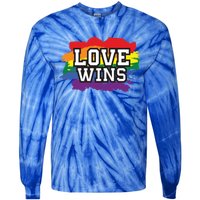 Love Wins Lgbt Pride Gay Lesbian Lgbtq Gender Hu Rights Meaningful Gift Tie-Dye Long Sleeve Shirt