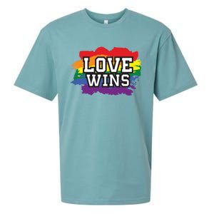 Love Wins Lgbt Pride Gay Lesbian Lgbtq Gender Hu Rights Meaningful Gift Sueded Cloud Jersey T-Shirt