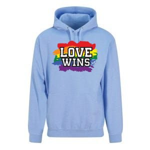 Love Wins Lgbt Pride Gay Lesbian Lgbtq Gender Hu Rights Meaningful Gift Unisex Surf Hoodie