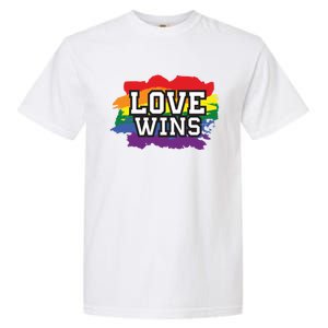 Love Wins Lgbt Pride Gay Lesbian Lgbtq Gender Hu Rights Meaningful Gift Garment-Dyed Heavyweight T-Shirt