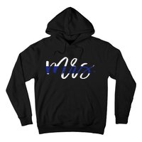 Leo Wife Mrs. Thin Blue Line Law Enforcement Hoodie