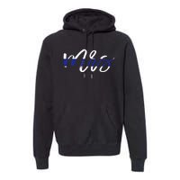 Leo Wife Mrs. Thin Blue Line Law Enforcement Premium Hoodie