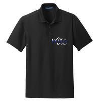 Leo Wife Mrs. Thin Blue Line Law Enforcement Dry Zone Grid Polo