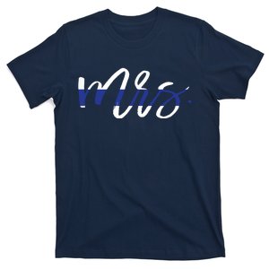 Leo Wife Mrs Thin Blue Line Shirts Law Enforcement T-Shirt