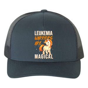 Leukemia Warrior Magical Unicorn Orange Ribbon Hematologist Yupoong Adult 5-Panel Trucker Hat