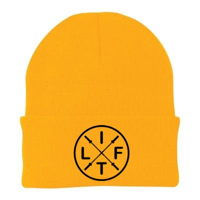 Lift Weightlifting Meaningful Gift Fitness Barbells Gym Knit Cap Winter Beanie