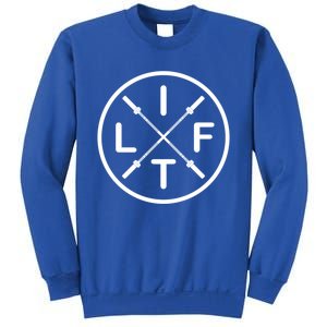 Lift Weightlifting Meaningful Gift Fitness Barbells Gym Sweatshirt