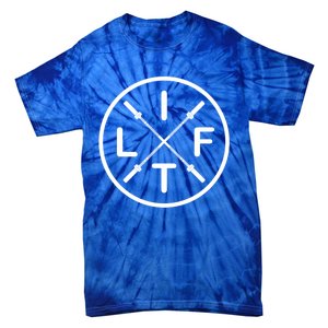 Lift Weightlifting Meaningful Gift Fitness Barbells Gym Tie-Dye T-Shirt