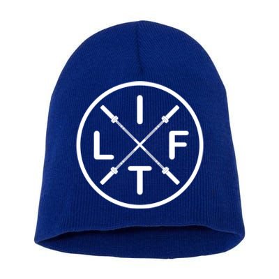 Lift Weightlifting Meaningful Gift Fitness Barbells Gym Short Acrylic Beanie