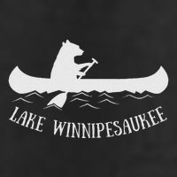 Lake Winnipesaukee New Hampshire Bear Canoe Gift Hat