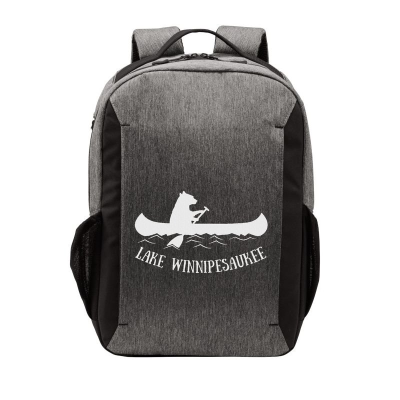 Lake Winnipesaukee New Hampshire Bear Canoe Gift Vector Backpack