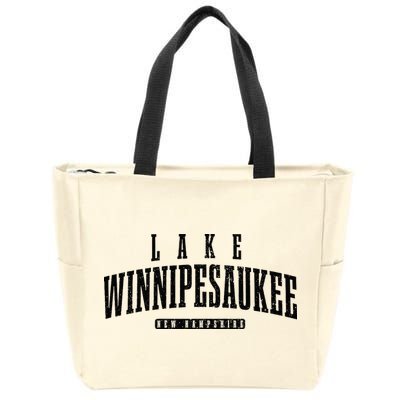 Lake Winnipesaukee New Hampshire Vintage Zip Tote Bag