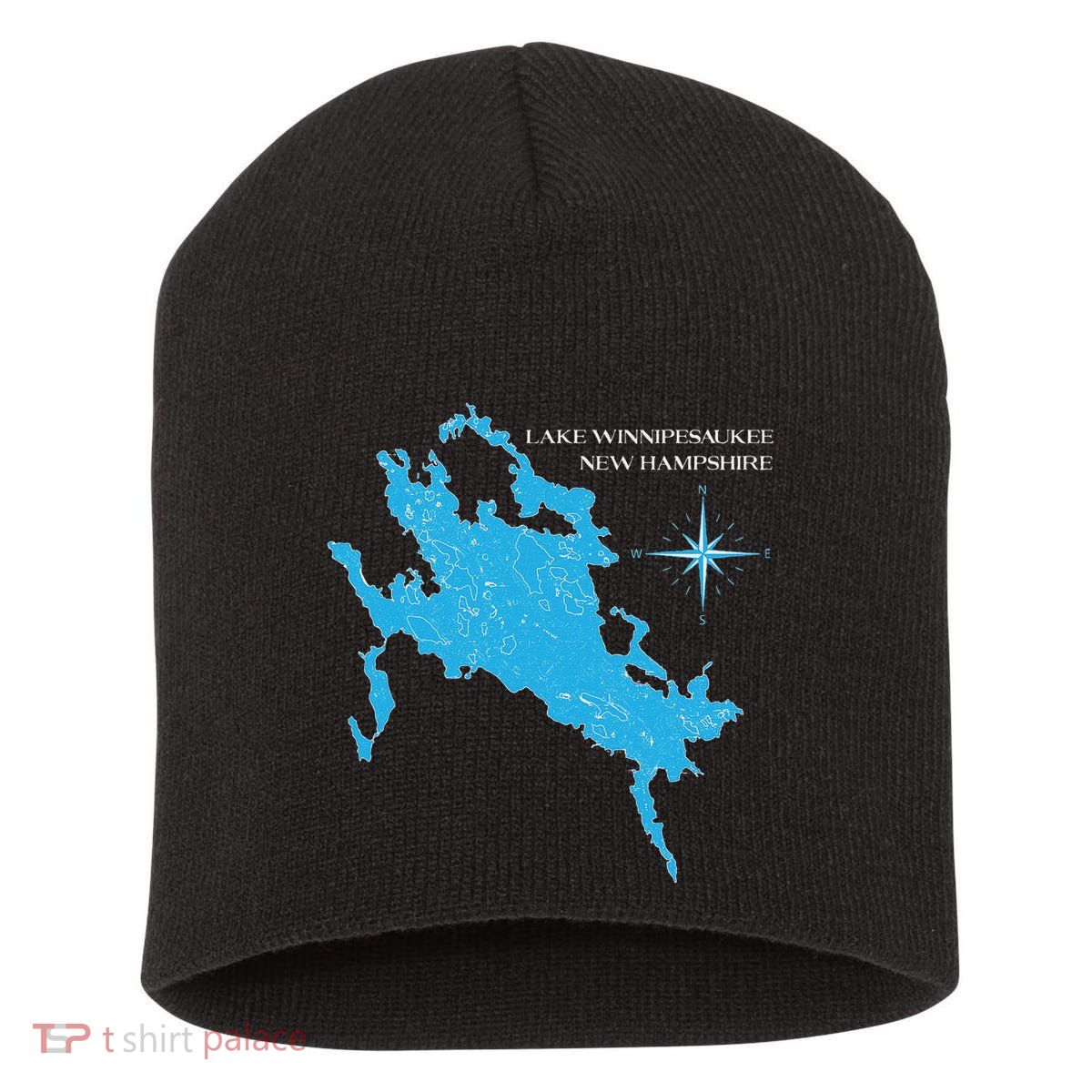 Lake Winnipesaukee New Hampshire Short Acrylic Beanie