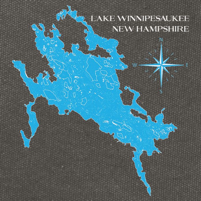 Lake Winnipesaukee New Hampshire Cotton Canvas Backpack