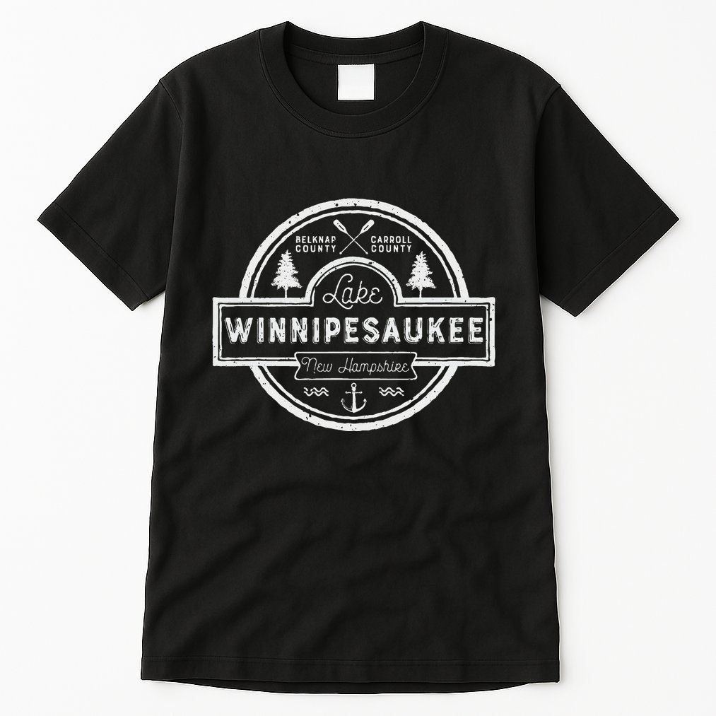 Lake Winnipesaukee New Hampshire Women Camping Tall T-Shirt