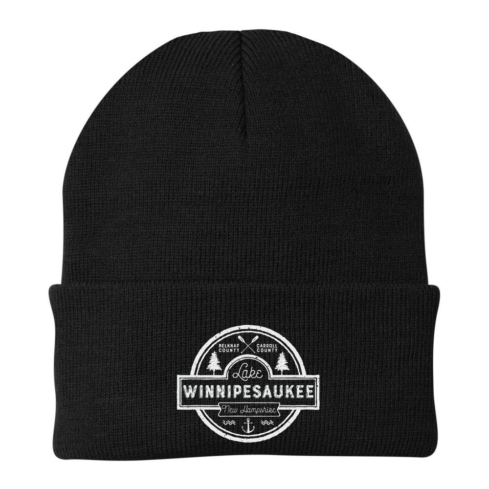 Lake Winnipesaukee New Hampshire Women Camping Beanie