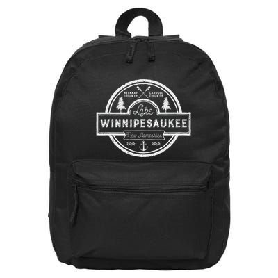 Lake Winnipesaukee New Hampshire Women Camping 16 in Basic Backpack