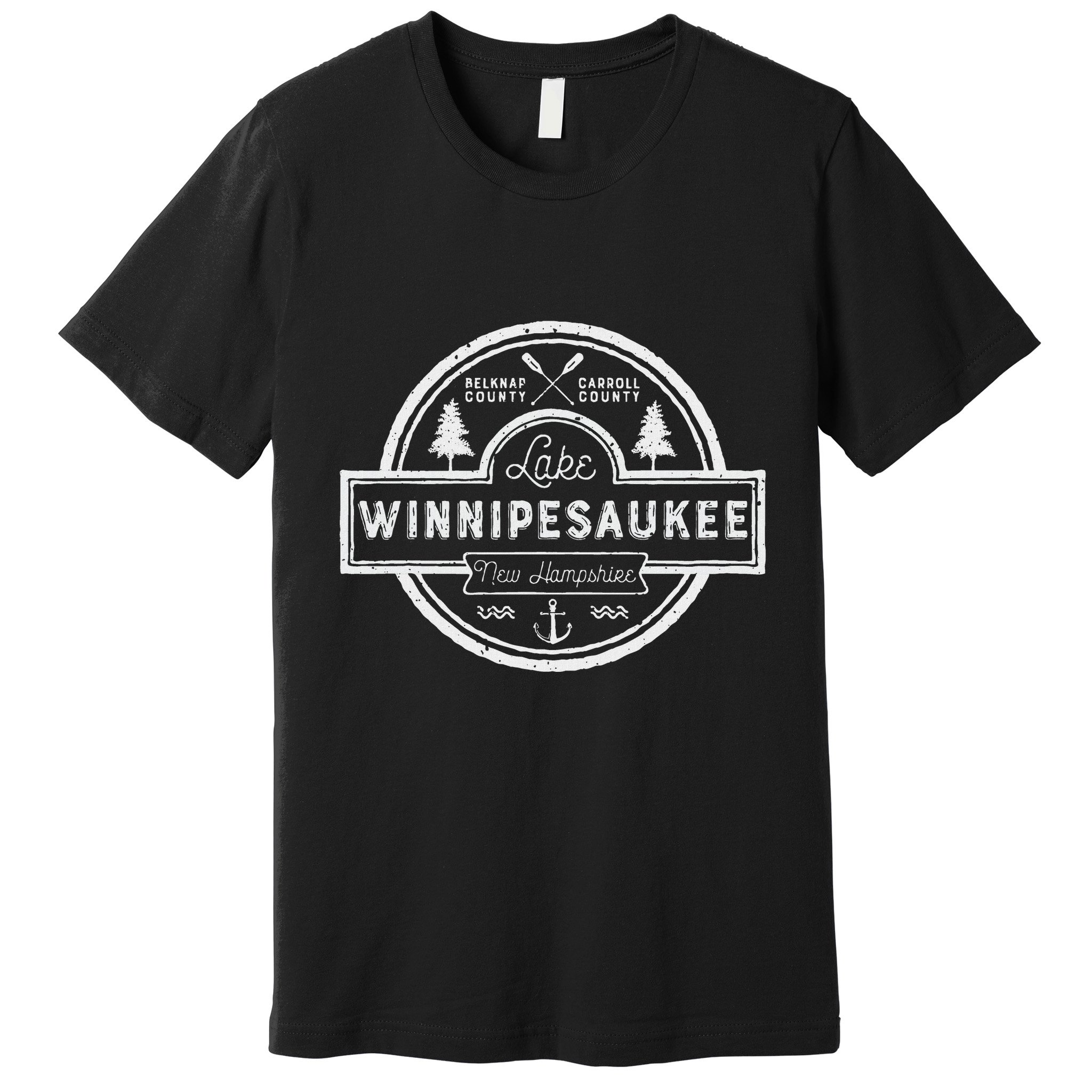 Lake Winnipesaukee New Hampshire Women Camping Premium T-Shirt
