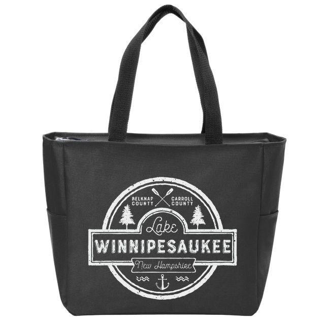 Lake Winnipesaukee New Hampshire Women Camping Zip Tote Bag