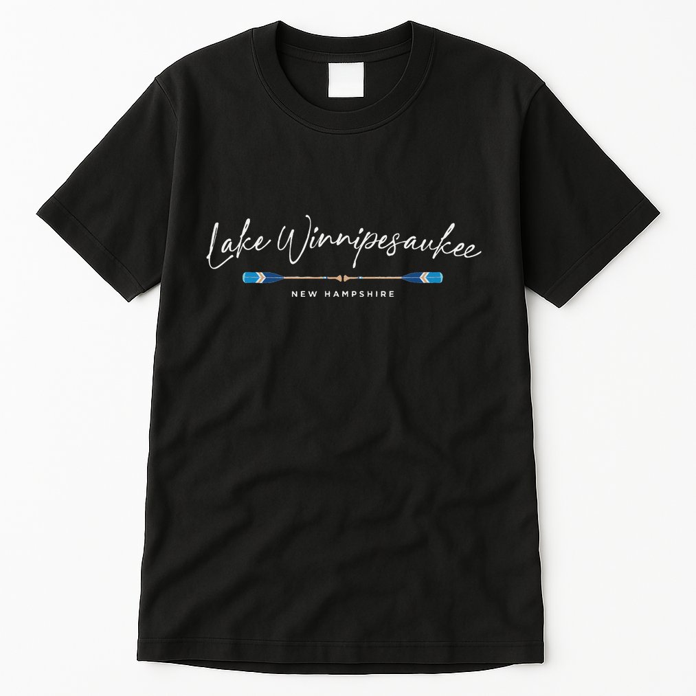 Lake Winnipesaukee New Hampshire Oars Graphic Tall T-Shirt