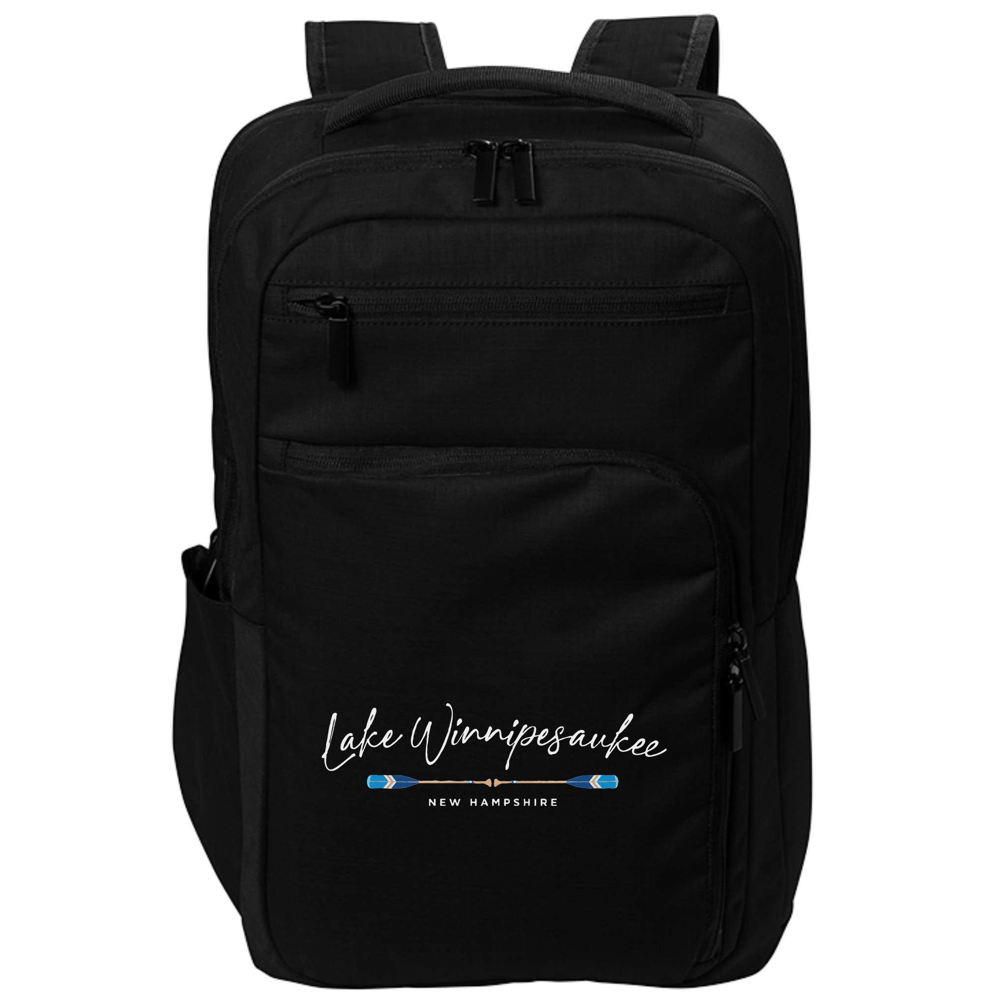 Lake Winnipesaukee New Hampshire Oars Graphic Impact Tech Backpack