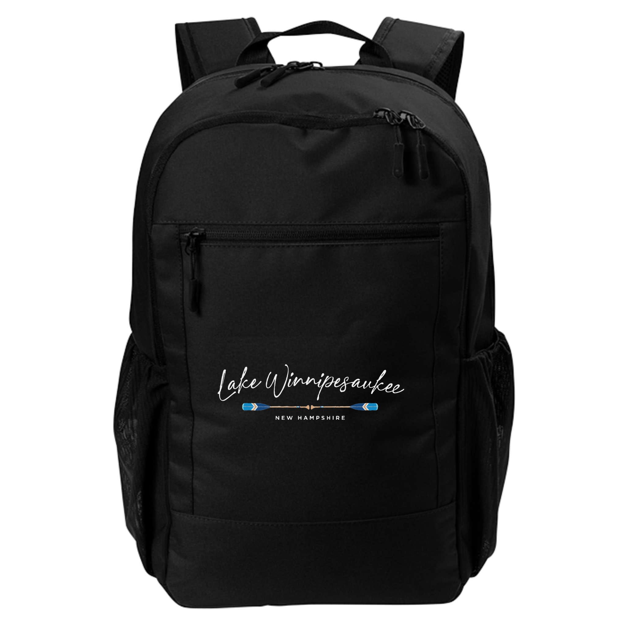 Lake Winnipesaukee New Hampshire Oars Graphic Backpack
