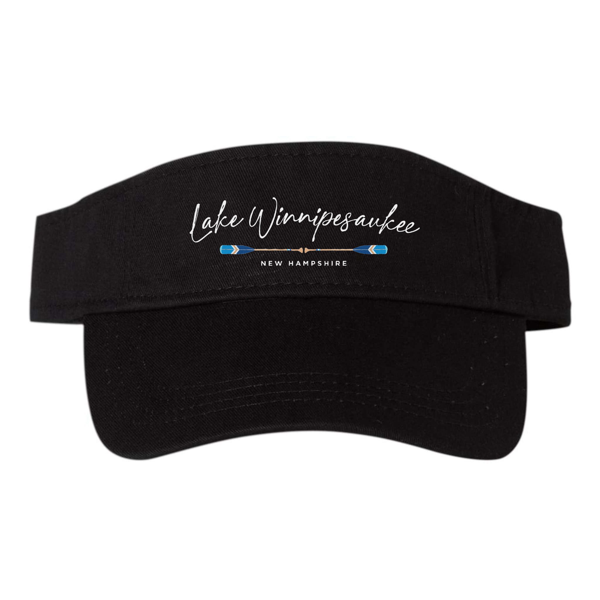 Lake Winnipesaukee New Hampshire Oars Graphic Visor