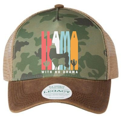 Llama With No Drama No Drama Llama Legacy Tie Dye Trucker Hat