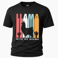 Llama With No Drama No Drama Llama Cooling Performance Crew T-Shirt