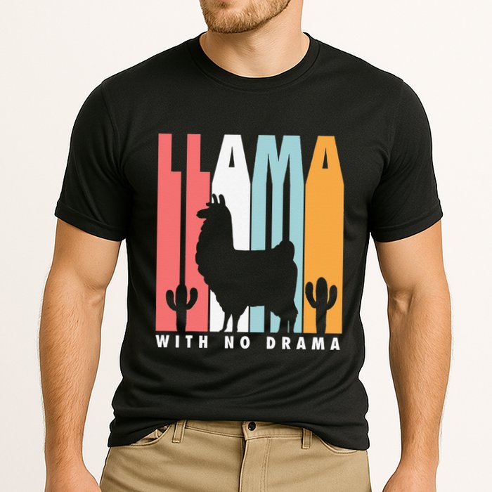 Llama With No Drama No Drama Llama Cooling Performance Crew T-Shirt