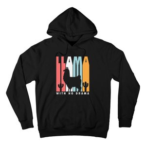 Llama With No Drama No Drama Llama Hoodie