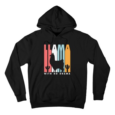 Llama With No Drama No Drama Llama Hoodie