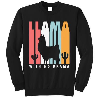 Llama With No Drama No Drama Llama Sweatshirt