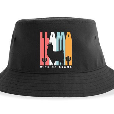 Llama With No Drama No Drama Llama Sustainable Bucket Hat