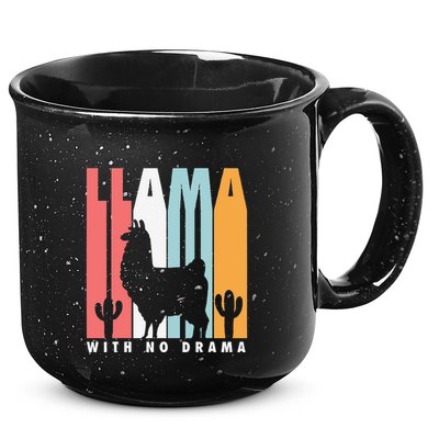 Llama With No Drama No Drama Llama 15oz Campfire Ceramic Mug