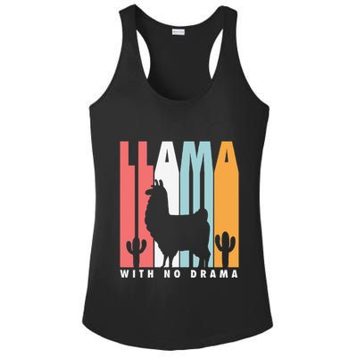 Llama With No Drama No Drama Llama Ladies PosiCharge Competitor Racerback Tank